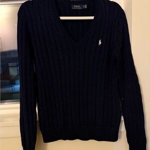 Polo Ralph Lauren Navy V-Neck Sweater